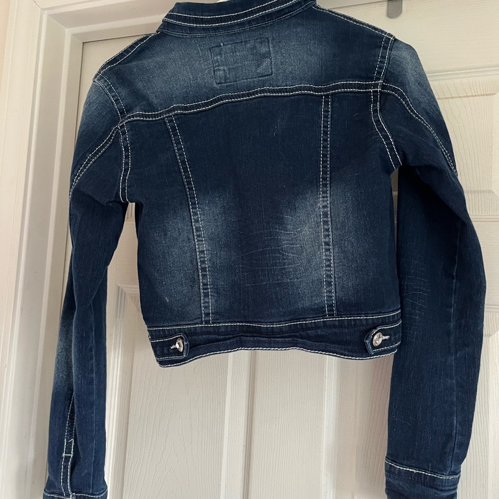 Size Small Bongo Jean Jacket With Embellishments. - image 2